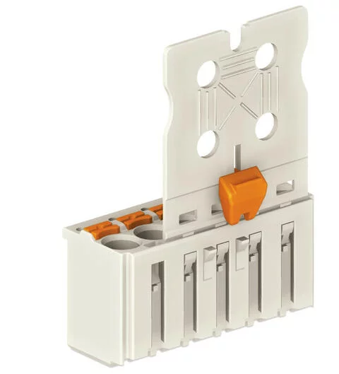 2092-1109/002-000 - 1-conductor female connector; push-button; Push-in CAGE CLAMP®; 2.5 mm²; Pin spacing 5 mm; 9-pole; Gripping plate sliding connector release; 2,50 mm²; light gray