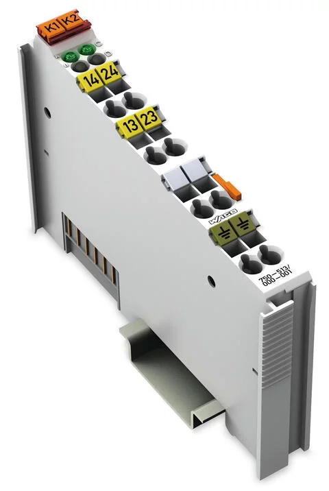 750-513/000-001 - 2-channel relay output; AC 250 V; 2.0 A; Potential-free; Without power jumper contacts; 2 make contact