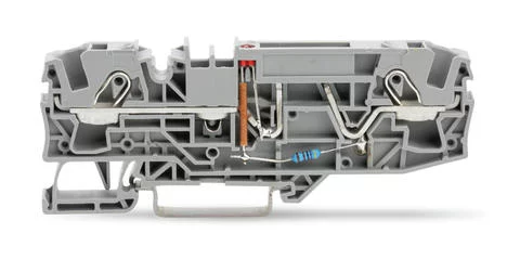 2006-1681/1000-434 - 2-conductor fuse terminal block for automotive blade-style fuses; with test option; 24 V; with blown fuse indication by LED; Power consumption LED 4.8 mA