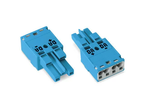 770-1102 - Socket; 2-pole; Cod. I; 4,00 mm²; blue