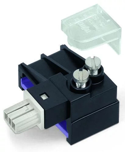 893-269 - Tap-off module; for flat cable; 5 x 2.5 mm² + 2 x 1.5 mm²; 2-pole; Cod. F; light gray