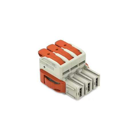 832-1103/037-000 - Female plug; Push-in CAGE CLAMP with operating lever; AWG 18 - 4; Locking levers; Pin spacing 10.16 mm; 3-pole 832-1103/037-000 - Female plug; Push-in CAGE CLAMP with operating lever; AWG 18 - 4; Locking levers; Pin spacing 10.16 mm; 3-pole