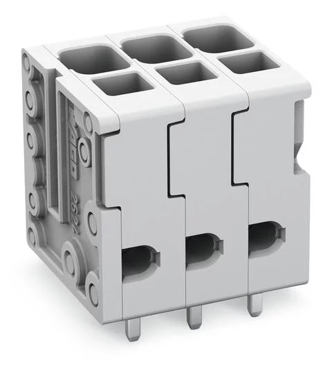 2624-3104 - PCB terminal block; 4 mm²; Pin spacing 5 mm; 4-pole; Push-in CAGE CLAMP®; 4,00 mm²; gray