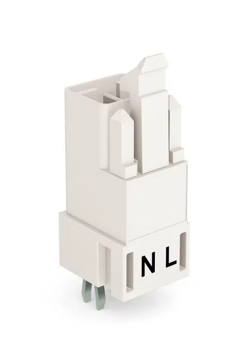 890-832 - Plug for PCBs; straight; 2-pole; Cod. A; white 890-832 - Plug for PCBs; straight; 2-pole; Cod. A; white