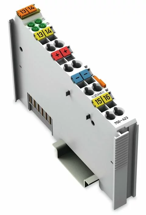 750-423 - 4-channel digital input; 24 V AC/DC; 50 ms; Power jumper contacts