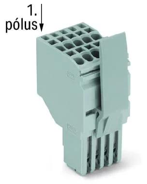 2020-211/125-000 - 2-conductor female connector; Push-in CAGE CLAMP®; 1.5 mm²; Pin spacing 3.5 mm; 11-pole; Centered locking levers; 1,50 mm²; gray