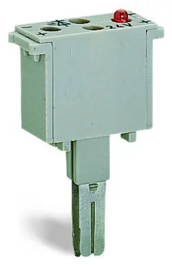 280-803/281-418 - Component plug; 2-pole; 10 mm wide; gray
