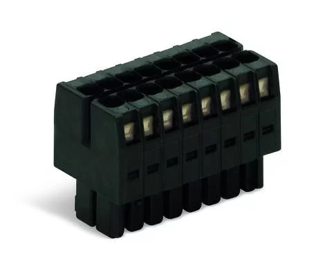 713-1103/000-047 - 1-conductor female connector, 2-row; CAGE CLAMP®; 1.5 mm²; Pin spacing 3.5 mm; 6-pole; 100% protected against mismating; direct marking; 1,50 mm²; black