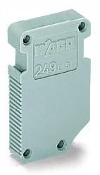 249-143 - L-type spacer module; modular; e.g., bridging commoned terminal blocks; gray
