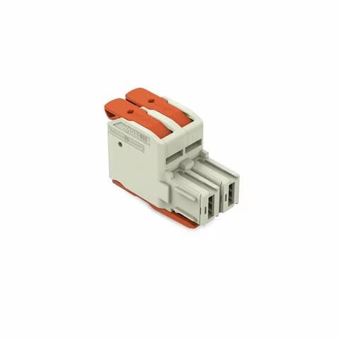 832-1102/322-000 - 1-conductor female connector; lever; Push-in CAGE CLAMP®; 16 mm²; Pin spacing 10.16 mm; 2-pole; 100% protected against mismating; Centered locking levers; Silver-plated contacts; 16,00 mm²; light gray 832-1102/322-000 - 1-conductor female connector; lever; Push-in CAGE CLAMP®; 16 mm²; Pin spacing 10.16 mm; 2-pole; 100% protected against mismating; Centered locking levers; Silver-plated contacts; 16,00 mm²; light gray