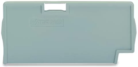 2002-1493 - TOPJOB®S end/intermediate plate; for 2002-14xx series terminal blocks; 2.0 mm wide; gray