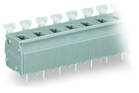 255-507/000-009/999-950 - PCB terminal block; push-button; 2.5 mm²; Pin spacing 7.5/7.62 mm; 7-pole; suitable for Ex-e applications; CAGE CLAMP®; commoning option; 2,50 mm²; light gray