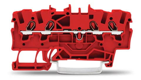 2001-1403 - TOPJOB®S feedthrough terminal block; rail mount; 4-conductor; 4.2 mm wide; red