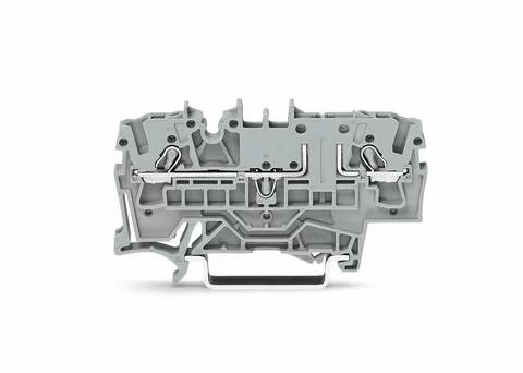 2002-1661 - Carrier terminal block; for disconnect; fuse or component plug; rail mount; 2-conductor; 5.2 mm wide; gray 2002-1661 - Carrier terminal block; for disconnect; fuse or component plug; rail mount; 2-conductor; 5.2 mm wide; gray