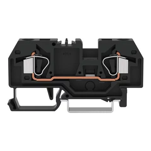 282-905 - 2-conductor through terminal block; 6 mm²; center marking; for DIN-rail 35 x 15 and 35 x 7.5; CAGE CLAMP®; 6,00 mm²; black