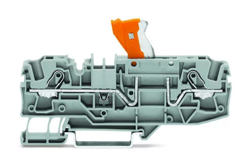 2006-1671 - Disconnect terminal block; rail mount; with test option; 2-conductor; 7.5 mm; gray 2006-1671 - Disconnect terminal block; rail mount; with test option; 2-conductor; 7.5 mm; gray