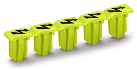 2001-115 - TOPJOB®S protective warning marker; with high-voltage symbol, for 2001 series terminal blocks; for 5 terminal blocks 2001-115 - TOPJOB®S protective warning marker; with high-voltage symbol, for 2001 series terminal blocks; for 5 terminal blocks