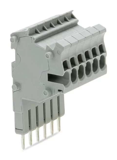 2001-556 - TOPJOB® S connector strip; for 2001 series; for jumper contact slot; 6-pole; gray