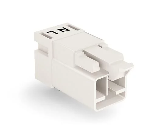 890-832/011-000 - Plug for PCBs; angled; 2-pole; Cod. A; white