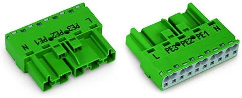 770-1335 - Plug; 5-pole; 4,00 mm²; green 770-1335 - Plug; 5-pole; 4,00 mm²; green