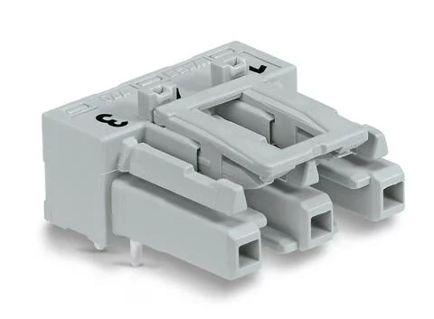 770-843/011-000 - Socket for PCBs; angled; 3-pole; Cod. B; gray 770-843/011-000 - Socket for PCBs; angled; 3-pole; Cod. B; gray