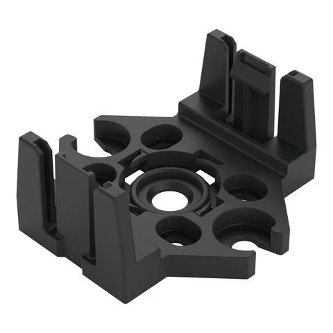 770-624 - Mounting plate; 4-pole; for distribution connectors; Plastic; black