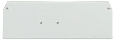 281-345 - End and intermediate plate; 2.5 mm thick; light gray