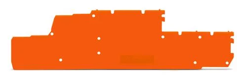 870-149 - End and intermediate plate; 1 mm thick; orange 870-149 - End and intermediate plate; 1 mm thick; orange