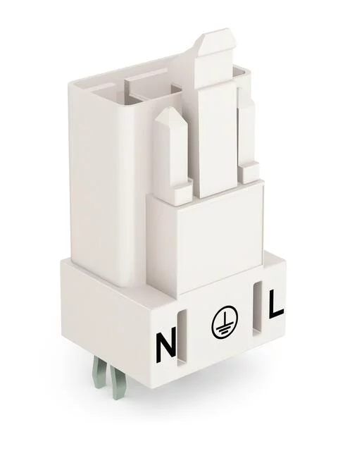 890-833 - Plug for PCBs; straight; 3-pole; Cod. A; white 890-833 - Plug for PCBs; straight; 3-pole; Cod. A; white