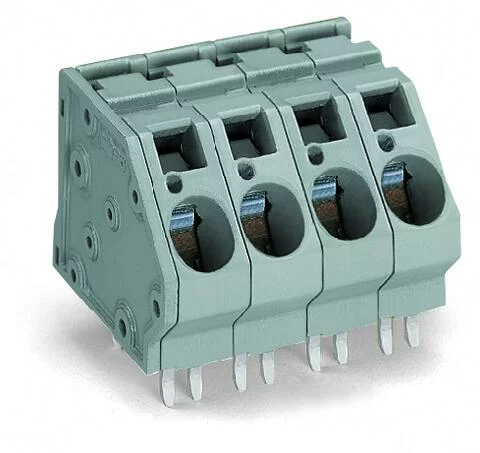 745-503/006-000 - PCB terminal block; 16 mm²; Pin spacing 10 mm; 3-pole; CAGE CLAMP®; commoning option; 16,00 mm²; gray