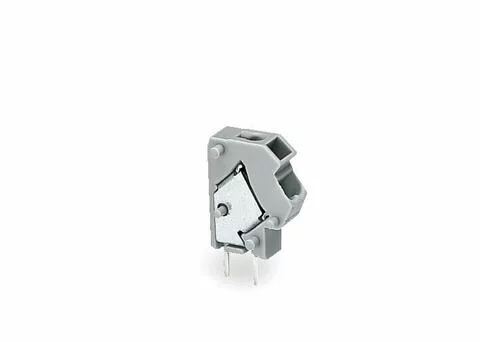 254-804 - Stackable 2-conductor PCB terminal block; 0.75 mm²; Pin spacing 5/5.08 mm; 1-pole; PUSH WIRE®; 0,75 mm²; blue