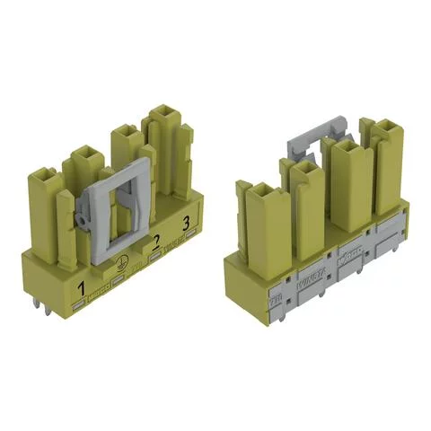 770-864/073-000 - Socket for PCBs; straight; 4-pole; Cod. B; light green
