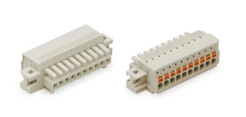 2734-113/027-000 - 1-conductor female connector; push-button; Push-in CAGE CLAMP®; 1.5 mm²; Pin spacing 3.5 mm; 13-pole; 100% protected against mismating; clamping collar; 1,50 mm²; light gray