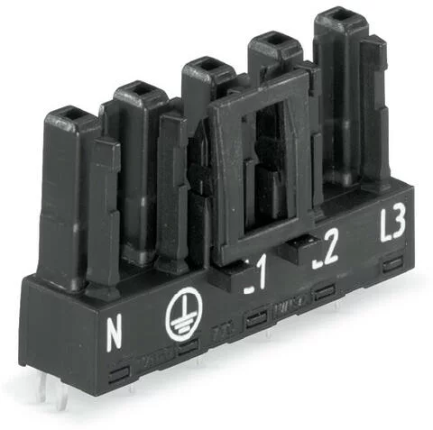 770-805 - Socket for PCBs; straight; 5-pole; Cod. A; black