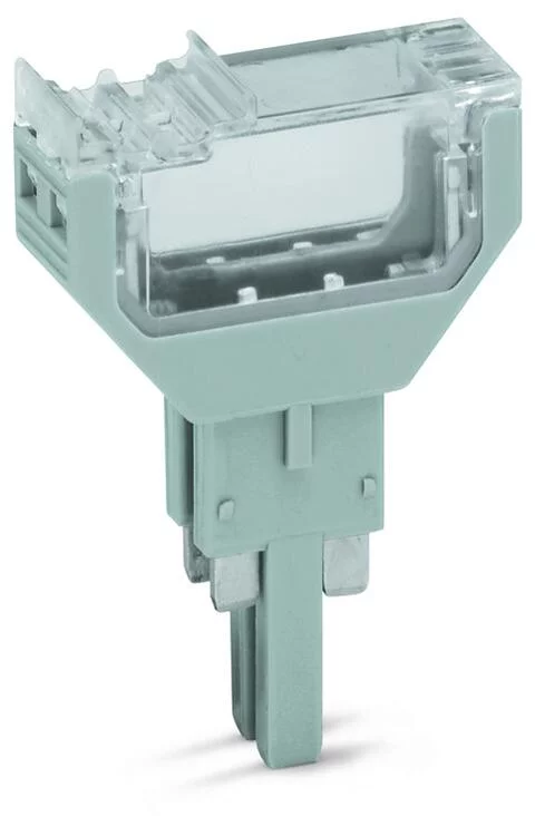 2002-820 - TOPJOB®S empty component plug housing; for 2002 series carrier terminal blocks; 4-pole; 10.4 mm wide; gray
