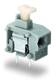 235-724/331-000 - Stackable 2-conductor PCB terminal block; push-button; 0.75 mm²; Pin spacing 7.5/7.62 mm; 1-pole; suitable for Ex-i applications; PUSH WIRE®; 0,75 mm²; blue