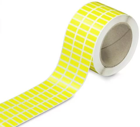 210-707/000-002 - Labels; for TP printers; permanent adhesive; 8 x 20 mm; yellow