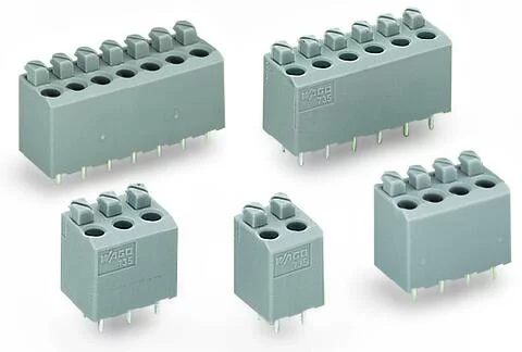 735-304 - PCB terminal block; push-button; 1.5 mm²; Pin spacing 5 mm; 4-pole; PUSH WIRE®; 1,50 mm²; gray