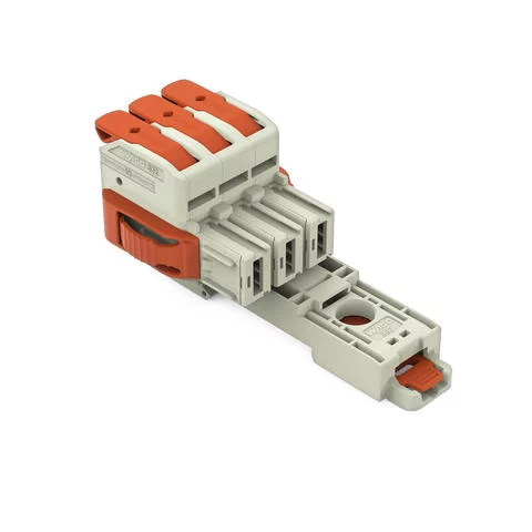 832-1103/037-000/306-000 - 1-conductor female connector; lever; Push-in CAGE CLAMP®; 16 mm²; Pin spacing 10.16 mm; 3-pole; 100% protected against mismating; Lateral locking levers; DIN-35 rail/panel mounting; Silver-plated contacts; 16,00 mm²; light gray 832-1103/037-000/306-000 - 1-conductor female connector; lever; Push-in CAGE CLAMP®; 16 mm²; Pin spacing 10.16 mm; 3-pole; 100% protected against mismating; Lateral locking levers; DIN-35 rail/panel mounting; Silver-plated contacts; 16,00 mm²; light gray