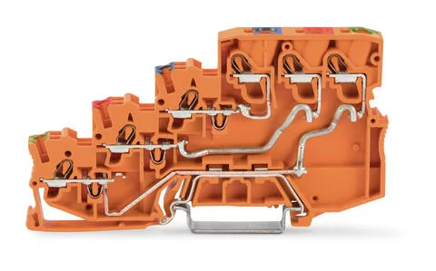 2000-5457 - TOPJOB®S sensor terminal block; 2-pole; with ground connection on control panel side; rail mount; 4-conductor; 7 mm wide; orange 2000-5457 - TOPJOB®S sensor terminal block; 2-pole; with ground connection on control panel side; rail mount; 4-conductor; 7 mm wide; orange