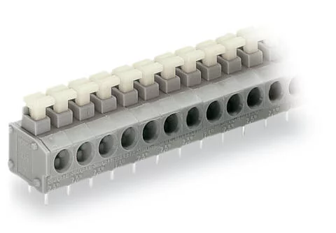 235-405/331-000 - PCB terminal block; push-button; 1.5 mm²; Pin spacing 5/5.08 mm; 5-pole; Push-in CAGE CLAMP®; 1,50 mm²; gray