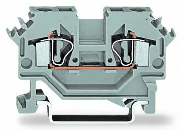 281-604 - 2-conductor through terminal block; 4 mm²; suitable for Ex i applications; lateral marker slots; for DIN-rail 35 x 15 and 35 x 7.5; CAGE CLAMP®; 4,00 mm²; blue