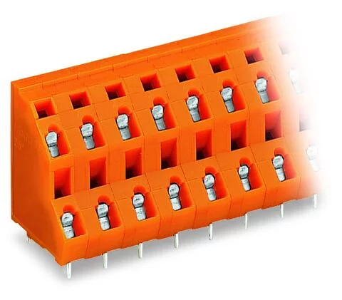 736-603 - Double-deck PCB terminal block; 2.5 mm²; Pin spacing 7.62 mm; 6-pole; CAGE CLAMP®; 2,50 mm²; orange