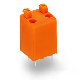 735-123/001-000 - PCB terminal block; push-button; 1.5 mm²; Pin spacing 3.81 mm; 2-pole; PUSH WIRE®; 1,50 mm²; orange