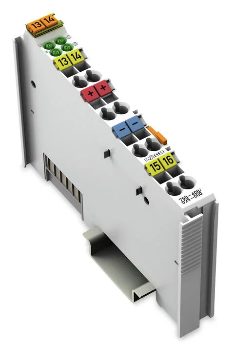 750-408/025-000 - 4-channel digital input; 24 VDC; 3 ms; Low-side switching; Ext. Temperature