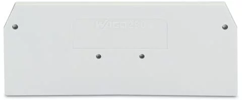 280-358 - End and intermediate plate; 2.5 mm thick; light gray