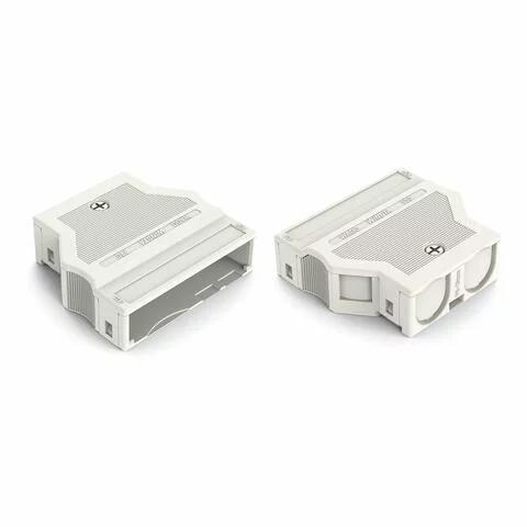770-515 - Strain relief housing; 5-pole; for 2 cables; 9.0 … 13.0 mm; 55 mm; white