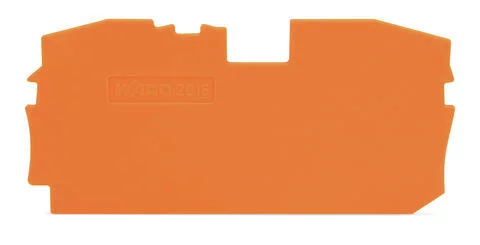 2016-1292 - TOPJOB®S end/intermediate plate; for 2016-12xx series terminal blocks; 1.0 mm wide; orange