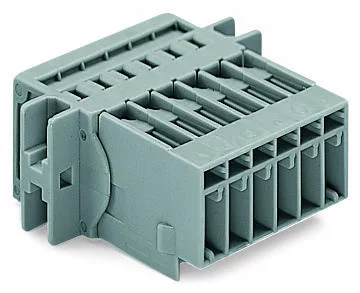 769-615/002-000 - 1-conductor male connector; CAGE CLAMP®; 4 mm²; Pin spacing 5 mm; 15-pole; clamping collar; 4,00 mm²; gray 769-615/002-000 - 1-conductor male connector; CAGE CLAMP®; 4 mm²; Pin spacing 5 mm; 15-pole; clamping collar; 4,00 mm²; gray