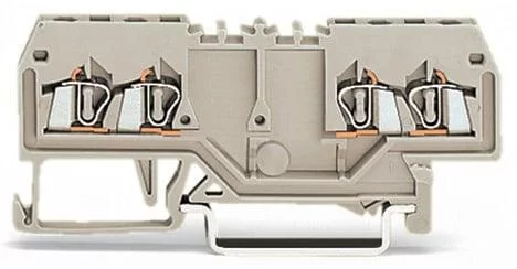 279-995 - Double potential terminal block; 1.5 mm²; suitable for Ex e II applications; with double, center marker slot; for DIN-rail 35 x 15 and 35 x 7.5; CAGE CLAMP®; 1,50 mm²; light gray